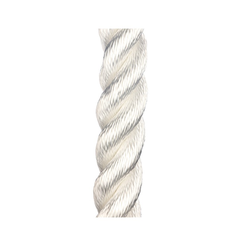 Corde, diamètre 6mm, 3 torons, Nylon (PA)